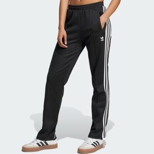 adidas Black Track Pants with White Accents